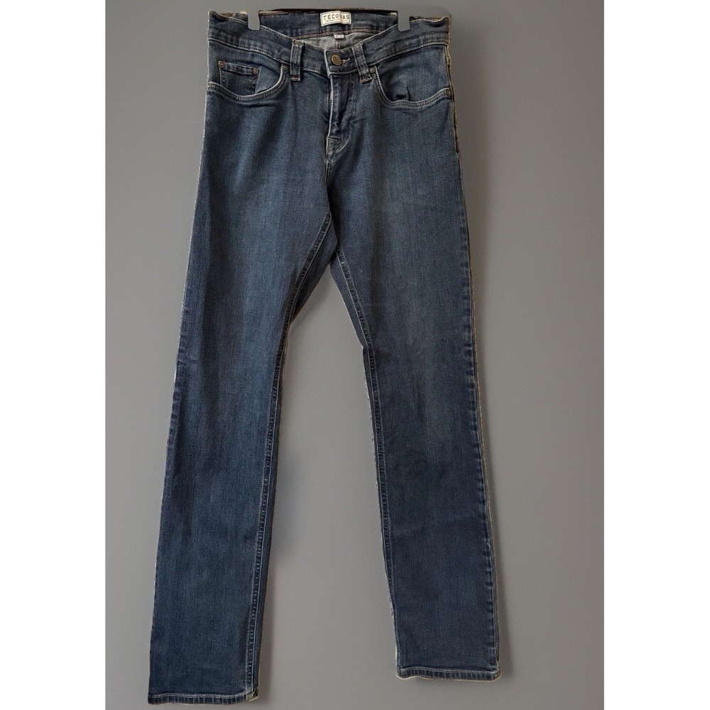 Tecovas Slim Jean Mens 30x34 Dark Blue Denim Stretch Western Bootcut/Straight